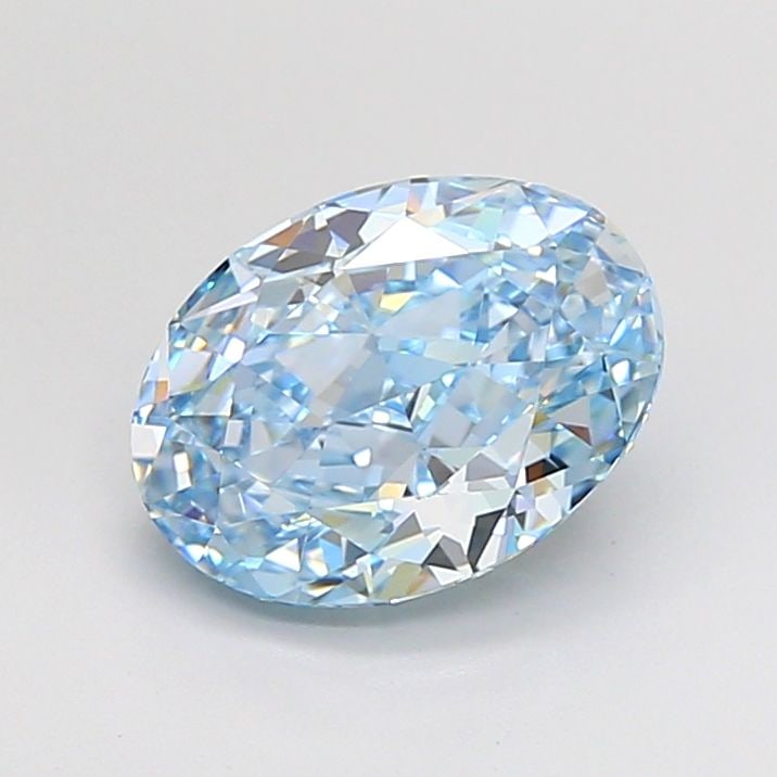 Loose Diamond - OVAL 2.48ct Fancy Vivid Blue VVS1: Loose Diamond - OVAL 2.48ct Fancy Vivid Blue VVS1 Source: This is a real non-mined Diamond that has been grown in a lab Shape: OVAL Carats: 2.48 Color: Fancy Vivid Blue Certification: IGI Video: