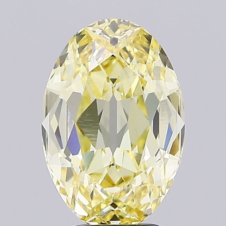 Loose Diamond - OVAL 4.03ct Fancy Yellow VS1: Loose Diamond - OVAL 4.03ct Fancy Yellow VS1 Source: This is a real non-mined Diamond that has been grown in a lab Shape: OVAL Carats: 4.03 Color: Fancy Yellow Certification: IGI Video: