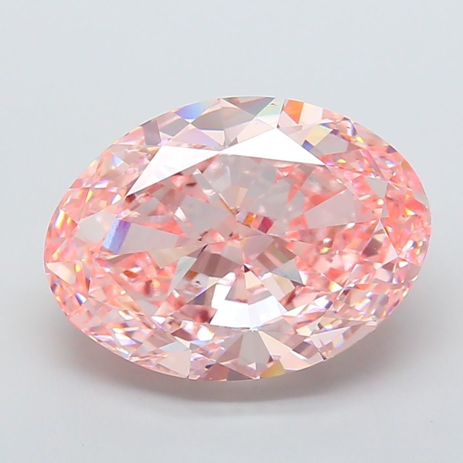 Loose Diamond - OVAL 19.0ct Fancy Intense Pink VVS2: Loose Diamond - OVAL 19.0ct Fancy Intense Pink VVS2 Source: This is a real non-mined Diamond that has been grown in a lab Shape: OVAL Carats: 19.0 Color: Fancy Intense Pink Certification: IGI Video: