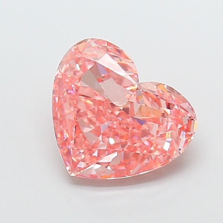 Loose Diamond - HEART 4.02ct Fancy Vivid Pink VS1: Loose Diamond - HEART 4.02ct Fancy Vivid Pink VS1 Source: This is a real non-mined Diamond that has been grown in a lab Shape: HEART Carats: 4.02 Color: Fancy Vivid Pink Certification: IGI Video: