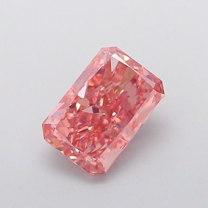Loose Diamond - RADIANT 2.01ct Fancy Vivid Pink VS1: Loose Diamond - RADIANT 2.01ct Fancy Vivid Pink VS1 Source: This is a real non-mined Diamond that has been grown in a lab Shape: RADIANT Carats: 2.01 Color: Fancy Vivid Pink Certification: IGI Video: