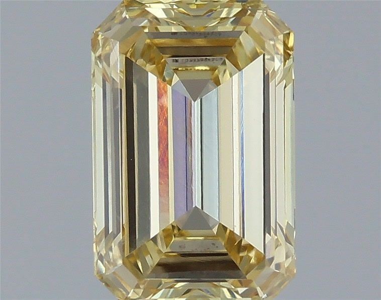 Loose Diamond - EMERALD 1.4ct Fancy Intense Yellow VVS2: Loose Diamond - EMERALD 1.4ct Fancy Intense Yellow VVS2 Source: This is a real non-mined Diamond that has been grown in a lab Shape: EMERALD Carats: 1.4 Color: Fancy Intense Yellow Certification: IGI 