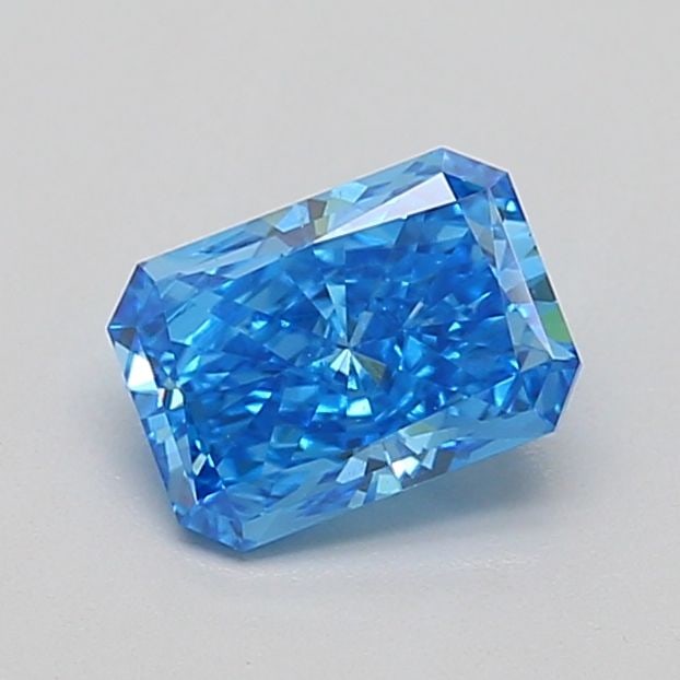 Loose Diamond - RADIANT 0.82ct Fancy Vivid Blue VS1: Loose Diamond - RADIANT 0.82ct Fancy Vivid Blue VS1 Source: This is a real non-mined Diamond that has been grown in a lab Shape: RADIANT Carats: 0.82 Color: Fancy Vivid Blue Certification: IGI Video: