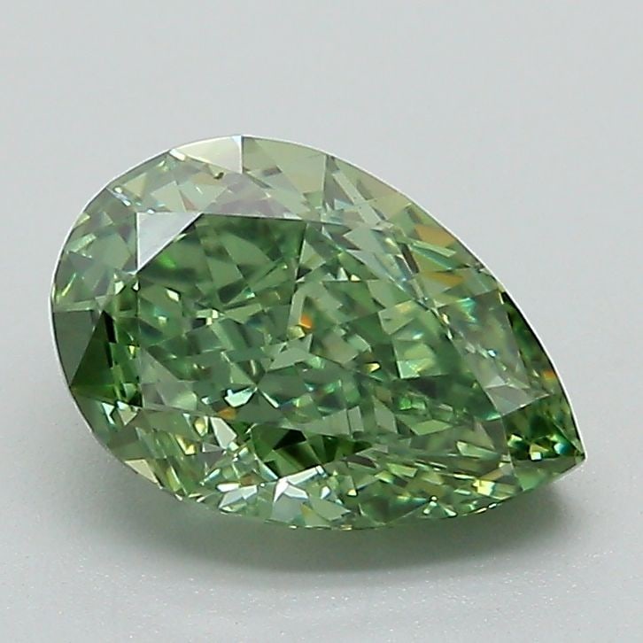 Loose Diamond - PEAR 1.59ct Fancy Vivid Green VS1: Loose Diamond - PEAR 1.59ct Fancy Vivid Green VS1 Source: This is a real non-mined Diamond that has been grown in a lab Shape: PEAR Carats: 1.59 Color: Fancy Vivid Green Certification: IGI Video: