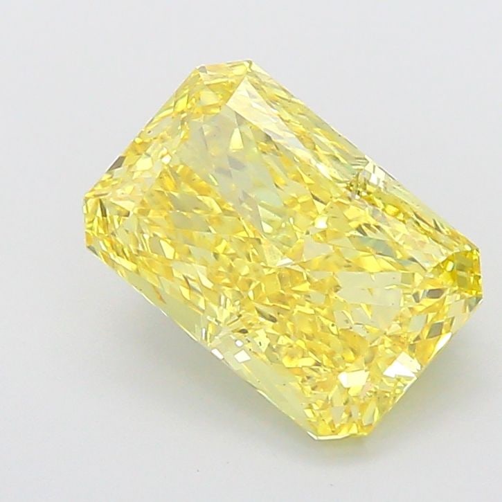 Loose Diamond - RADIANT 5.04ct Fancy Vivid Yellow VS2: Loose Diamond - RADIANT 5.04ct Fancy Vivid Yellow VS2 Source: This is a real non-mined Diamond that has been grown in a lab Shape: RADIANT Carats: 5.04 Color: Fancy Vivid Yellow Certification: IGI Vid
