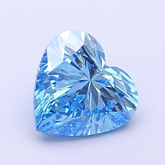 Loose Diamond - HEART 1.03ct Fancy Vivid Blue VS2: Loose Diamond - HEART 1.03ct Fancy Vivid Blue VS2 Source: This is a real non-mined Diamond that has been grown in a lab Shape: HEART Carats: 1.03 Color: Fancy Vivid Blue Certification: IGI Video: