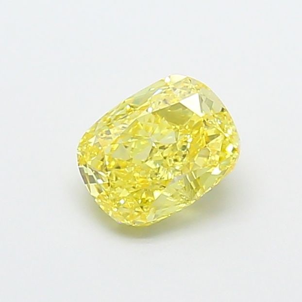 Loose Diamond - CUSHION MODIFIED 1.09ct Fancy Vivid Yellow VS2: Loose Diamond - CUSHION MODIFIED 1.09ct Fancy Vivid Yellow VS2 Source: This is a real non-mined Diamond that has been grown in a lab Shape: CUSHION MODIFIED Carats: 1.09 Color: Fancy Vivid Yellow Cert