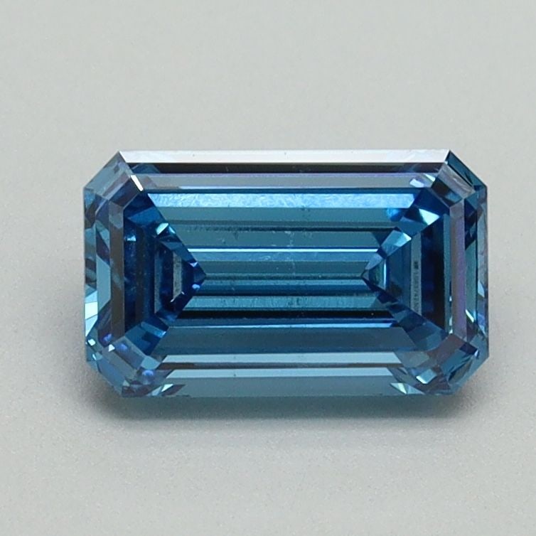 Loose Diamond - EMERALD 1.03ct Fancy Vivid Blue SI1: Loose Diamond - EMERALD 1.03ct Fancy Vivid Blue SI1 Source: This is a real non-mined Diamond that has been grown in a lab Shape: EMERALD Carats: 1.03 Color: Fancy Vivid Blue Certification: IGI Video: