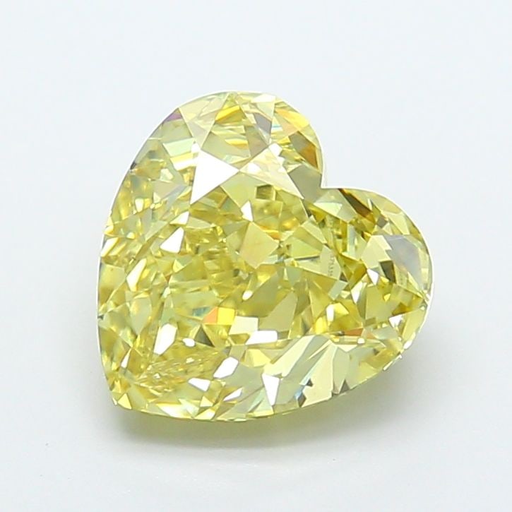 Loose Diamond - HEART 4.5ct Fancy Intense Yellow VS1: Loose Diamond - HEART 4.5ct Fancy Intense Yellow VS1 Source: This is a real non-mined Diamond that has been grown in a lab Shape: HEART Carats: 4.5 Color: Fancy Intense Yellow Certification: IGI Video