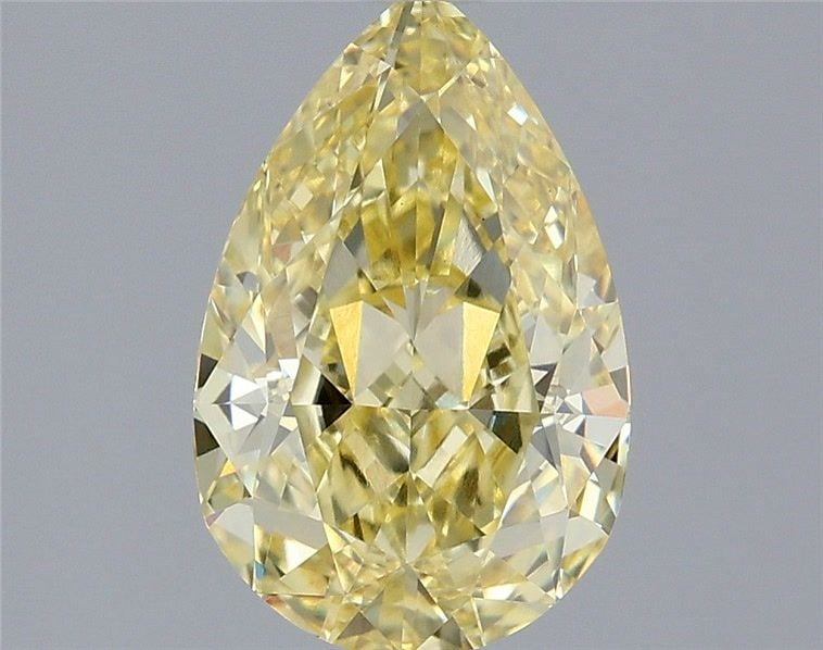 Loose Diamond - PEAR 2.08ct Fancy Intense Yellow VVS2: Loose Diamond - PEAR 2.08ct Fancy Intense Yellow VVS2 Source: This is a real non-mined Diamond that has been grown in a lab Shape: PEAR Carats: 2.08 Color: Fancy Intense Yellow Certification: IGI Vide