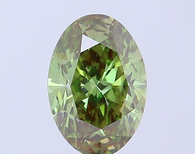 Loose Diamond - OVAL 2.01ct Fancy Vivid Green VS2: Loose Diamond - OVAL 2.01ct Fancy Vivid Green VS2 Source: This is a real non-mined Diamond that has been grown in a lab Shape: OVAL Carats: 2.01 Color: Fancy Vivid Green Certification: IGI Video: