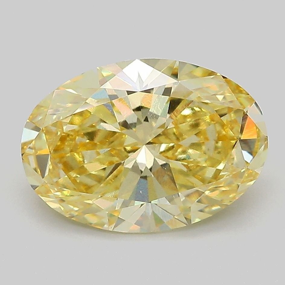 Loose Diamond - OVAL 3.02ct Fancy Intense Yellow VS1: Loose Diamond - OVAL 3.02ct Fancy Intense Yellow VS1 Source: This is a real non-mined Diamond that has been grown in a lab Shape: OVAL Carats: 3.02 Color: Fancy Intense Yellow Certification: IGI Video