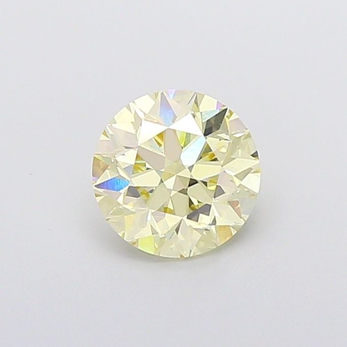 Loose Diamond - ROUND 1.67ct Fancy Light Yellow VS1: Loose Diamond - ROUND 1.67ct Fancy Light Yellow VS1 Source: This is a real non-mined Diamond that has been grown in a lab Shape: ROUND Carats: 1.67 Color: Fancy Light Yellow Certification: IGI Video: