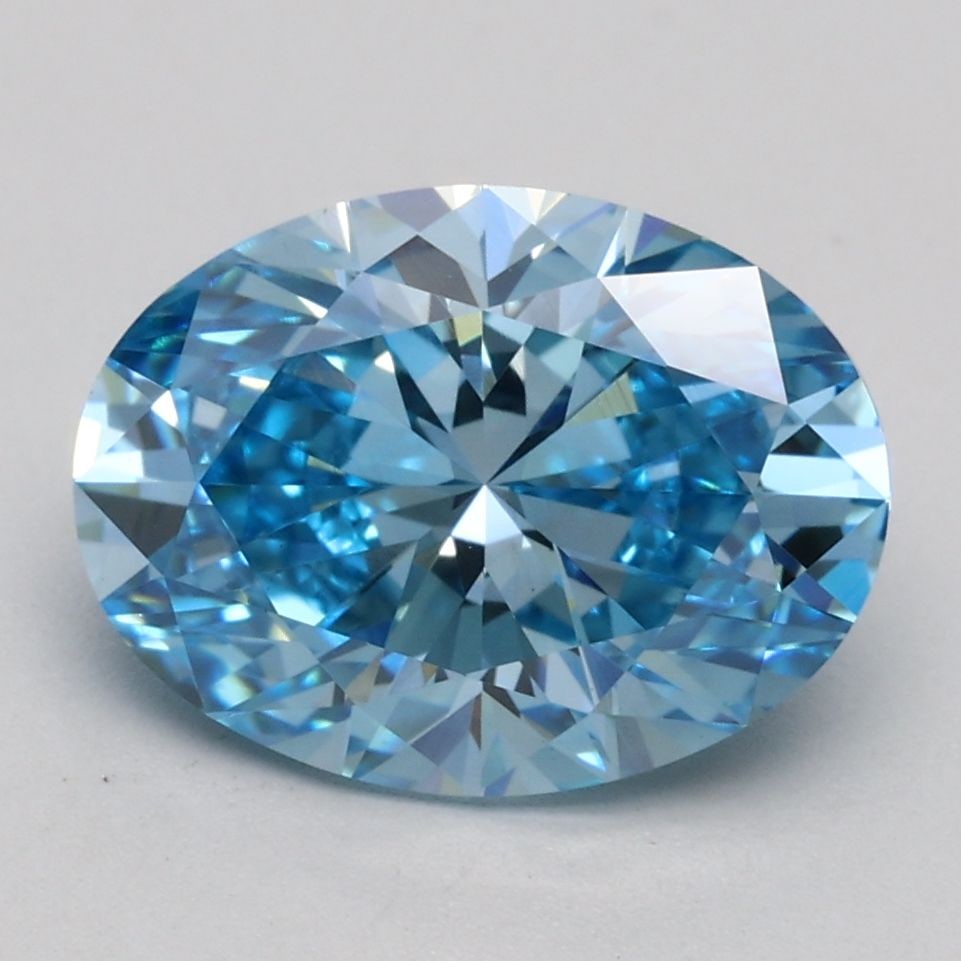 Loose Diamond - OVAL 2.21ct Fancy Vivid Blue VS1: Loose Diamond - OVAL 2.21ct Fancy Vivid Blue VS1 Source: This is a real non-mined Diamond that has been grown in a lab Shape: OVAL Carats: 2.21 Color: Fancy Vivid Blue Certification: IGI Video:
