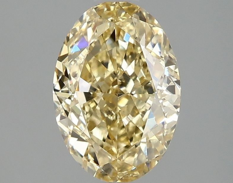 Loose Diamond - OVAL 2.08ct Fancy Intense Yellow VVS2: Loose Diamond - OVAL 2.08ct Fancy Intense Yellow VVS2 Source: This is a real non-mined Diamond that has been grown in a lab Shape: OVAL Carats: 2.08 Color: Fancy Intense Yellow Certification: IGI Vide