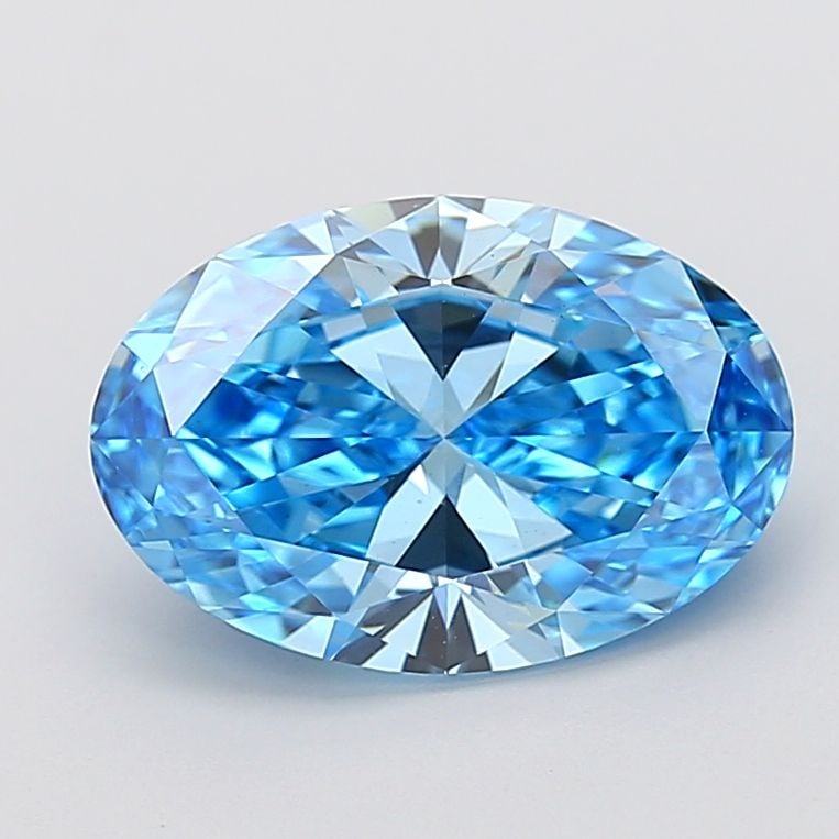 Loose Diamond - OVAL 4.04ct Fancy Vivid Blue VS1: Loose Diamond - OVAL 4.04ct Fancy Vivid Blue VS1 Source: This is a real non-mined Diamond that has been grown in a lab Shape: OVAL Carats: 4.04 Color: Fancy Vivid Blue Certification: IGI Video: