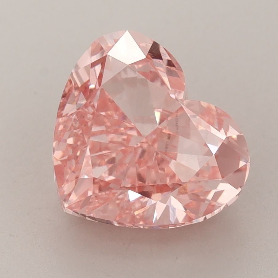 Loose Diamond - HEART 3.73ct Fancy Vivid Pink VS1: Loose Diamond - HEART 3.73ct Fancy Vivid Pink VS1 Source: This is a real non-mined Diamond that has been grown in a lab Shape: HEART Carats: 3.73 Color: Fancy Vivid Pink Certification: IGI Video: