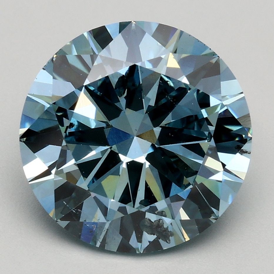 Loose Diamond - ROUND 3.0ct Fancy Intense Blue SI2: Loose Diamond - ROUND 3.0ct Fancy Intense Blue SI2 Source: This is a real non-mined Diamond that has been grown in a lab Shape: ROUND Carats: 3.0 Color: Fancy Intense Blue Certification: IGI Video: