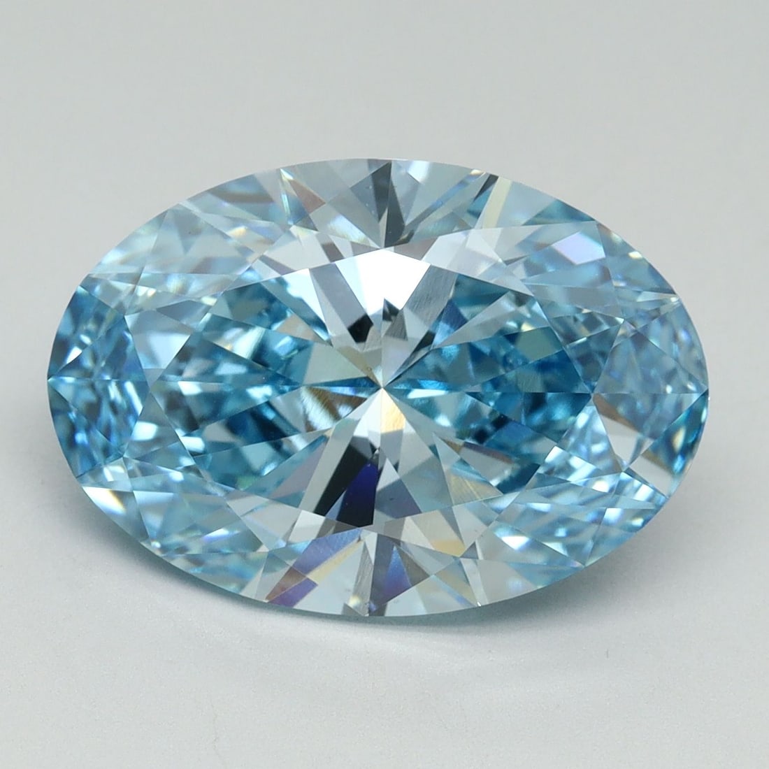 Loose Diamond - OVAL 6.19ct Fancy Vivid Blue VS1: Loose Diamond - OVAL 6.19ct Fancy Vivid Blue VS1 Source: This is a real non-mined Diamond that has been grown in a lab Shape: OVAL Carats: 6.19 Color: Fancy Vivid Blue Certification: IGI Video: