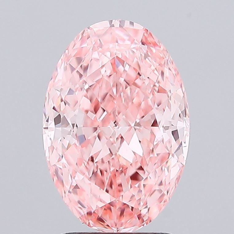 Loose Diamond - OVAL 2.63ct Fancy Vivid Pink VVS2: Loose Diamond - OVAL 2.63ct Fancy Vivid Pink VVS2 Source: This is a real non-mined Diamond that has been grown in a lab Shape: OVAL Carats: 2.63 Color: Fancy Vivid Pink Certification: IGI Video:
