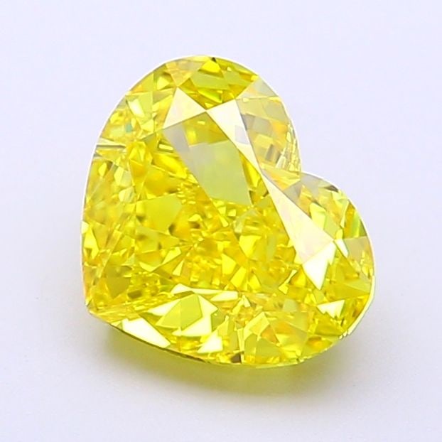 Loose Diamond - HEART 1.81ct Fancy Vivid Yellow IF: Loose Diamond - HEART 1.81ct Fancy Vivid Yellow IF Source: This is a real non-mined Diamond that has been grown in a lab Shape: HEART Carats: 1.81 Color: Fancy Vivid Yellow Certification: IGI Video: