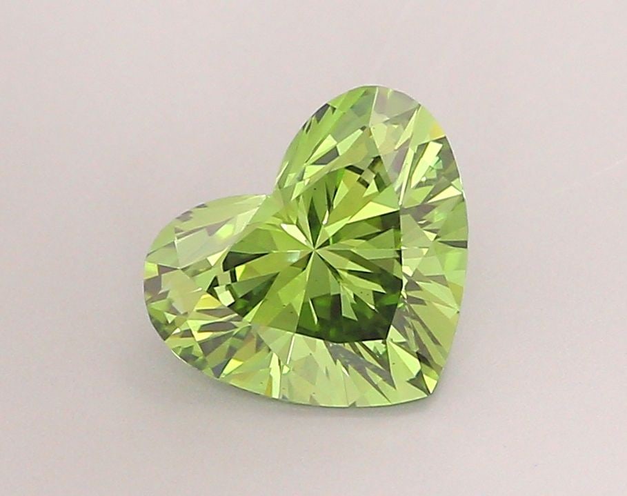 Loose Diamond - HEART 2.0ct Fancy Vivid Green VS1: Loose Diamond - HEART 2.0ct Fancy Vivid Green VS1 Source: This is a real non-mined Diamond that has been grown in a lab Shape: HEART Carats: 2.0 Color: Fancy Vivid Green Certification: IGI Video: