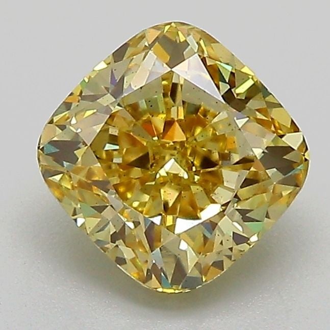 Loose Diamond - CUSHION MODIFIED 1.61ct Fancy Yellow VVS2: Loose Diamond - CUSHION MODIFIED 1.61ct Fancy Yellow VVS2 Source: This is a real non-mined Diamond that has been grown in a lab Shape: CUSHION MODIFIED Carats: 1.61 Color: Fancy Yellow Certification: 