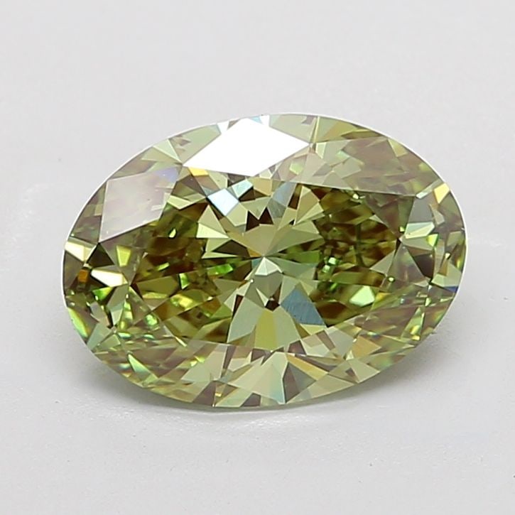 Loose Diamond - OVAL 4.02ct Fancy Vivid Green VVS2: Loose Diamond - OVAL 4.02ct Fancy Vivid Green VVS2 Source: This is a real non-mined Diamond that has been grown in a lab Shape: OVAL Carats: 4.02 Color: Fancy Vivid Green Certification: IGI Video: