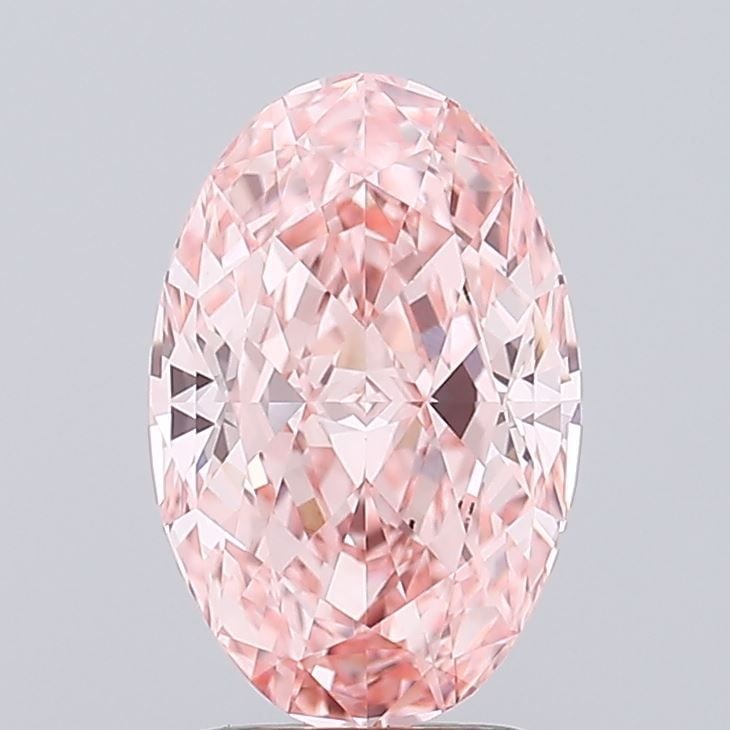 Loose Diamond - OVAL 2.11ct Fancy Vivid Pink VVS2: Loose Diamond - OVAL 2.11ct Fancy Vivid Pink VVS2 Source: This is a real non-mined Diamond that has been grown in a lab Shape: OVAL Carats: 2.11 Color: Fancy Vivid Pink Certification: IGI Video: