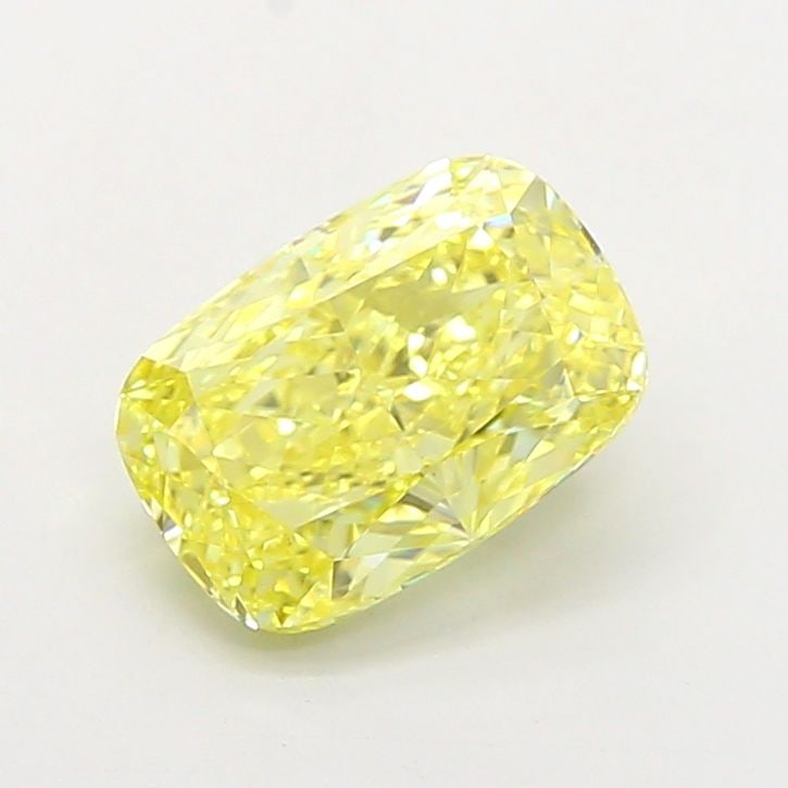 Loose Diamond - CUSHION MODIFIED 2.5ct Fancy Intense Yellow VS1: Loose Diamond - CUSHION MODIFIED 2.5ct Fancy Intense Yellow VS1 Source: This is a real non-mined Diamond that has been grown in a lab Shape: CUSHION MODIFIED Carats: 2.5 Color: Fancy Intense Yellow Ce