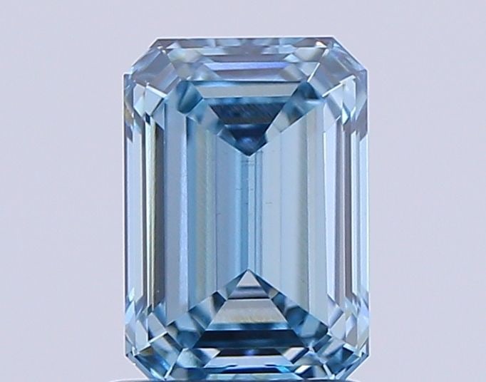 Loose Diamond - EMERALD 1.21ct Fancy Vivid Blue VVS2: Loose Diamond - EMERALD 1.21ct Fancy Vivid Blue VVS2 Source: This is a real non-mined Diamond that has been grown in a lab Shape: EMERALD Carats: 1.21 Color: Fancy Vivid Blue Certification: NONE Video