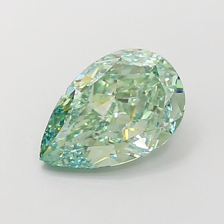Loose Diamond - PEAR 3.52ct Fancy Vivid Green VS1 (1 of 1)
