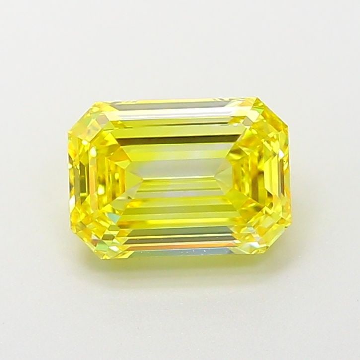 Loose Diamond - EMERALD 2.02ct Fancy Intense Yellow VS1: Loose Diamond - EMERALD 2.02ct Fancy Intense Yellow VS1 Source: This is a real non-mined Diamond that has been grown in a lab Shape: EMERALD Carats: 2.02 Color: Fancy Intense Yellow Certification: IGI