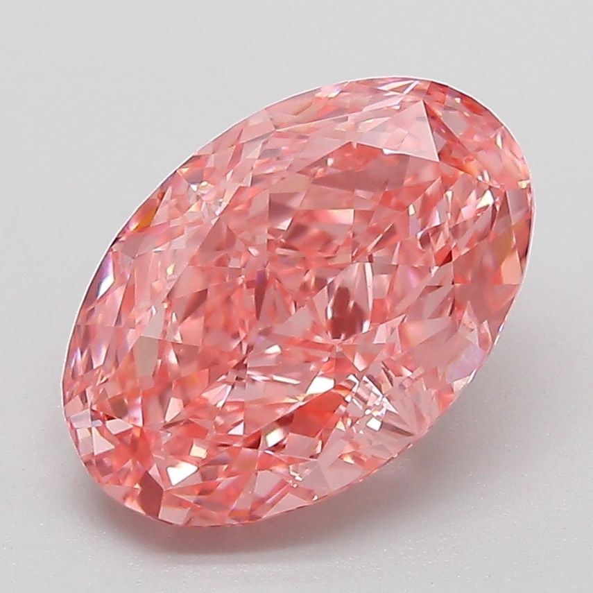 Loose Diamond - OVAL 3.08ct Fancy Vivid Pink VVS2: Loose Diamond - OVAL 3.08ct Fancy Vivid Pink VVS2 Source: This is a real non-mined Diamond that has been grown in a lab Shape: OVAL Carats: 3.08 Color: Fancy Vivid Pink Certification: IGI The Diamond 