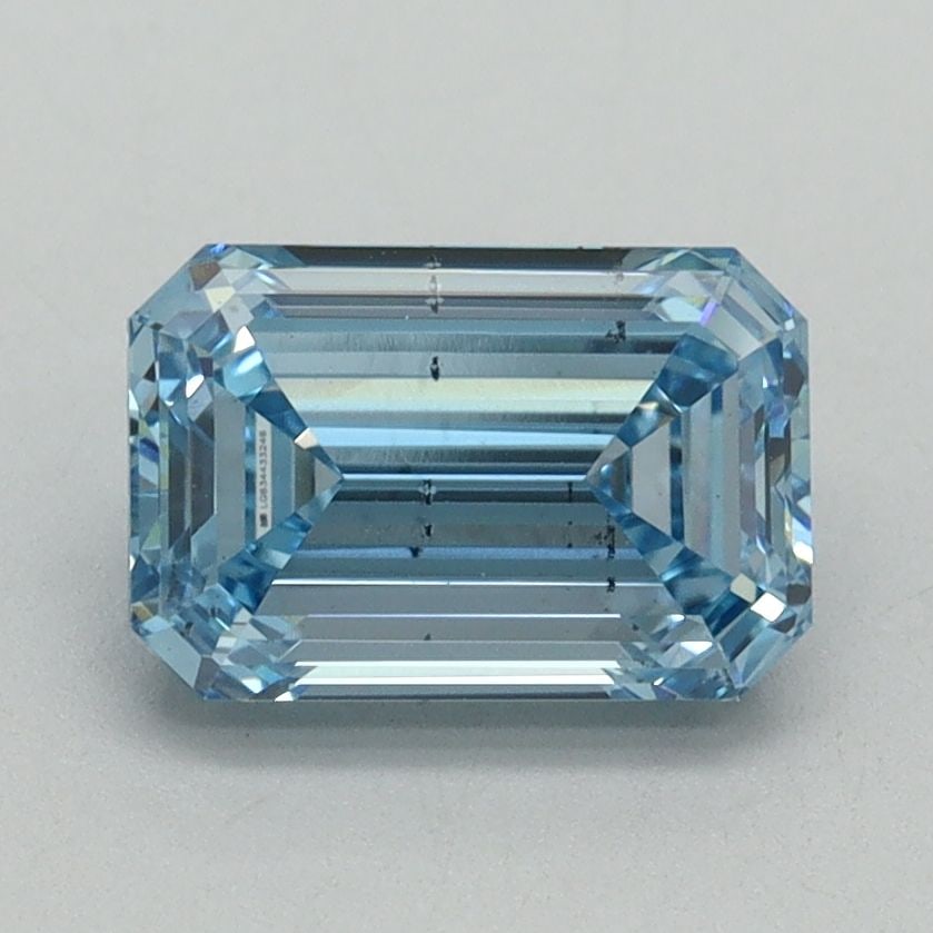 Loose Diamond - EMERALD 1.58ct Fancy Vivid Blue VS2: Loose Diamond - EMERALD 1.58ct Fancy Vivid Blue VS2 Source: This is a real non-mined Diamond that has been grown in a lab Shape: EMERALD Carats: 1.58 Color: Fancy Vivid Blue Certification: IGI Video: