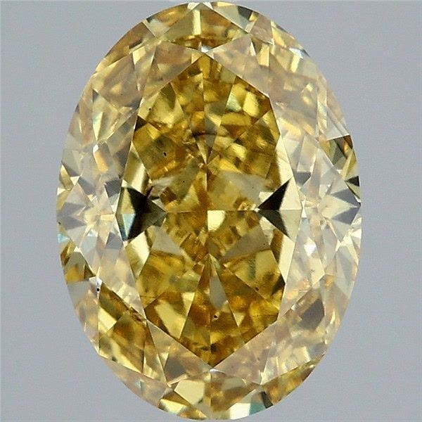 Loose Diamond - OVAL 5.1ct Fancy Vivid Yellow SI1: Loose Diamond - OVAL 5.1ct Fancy Vivid Yellow SI1 Source: This is a real non-mined Diamond that has been grown in a lab Shape: OVAL Carats: 5.1 Color: Fancy Vivid Yellow Certification: IGI Video: