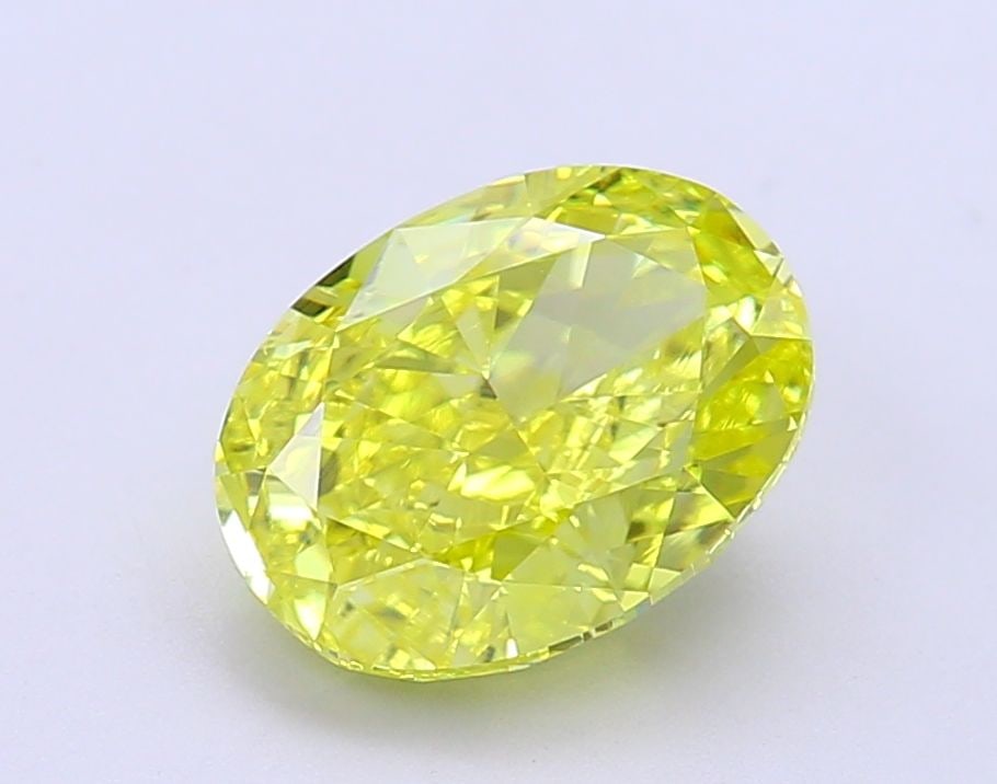 Loose Diamond - OVAL 2.99ct Fancy Vivid Yellow VS1: Loose Diamond - OVAL 2.99ct Fancy Vivid Yellow VS1 Source: This is a real non-mined Diamond that has been grown in a lab Shape: OVAL Carats: 2.99 Color: Fancy Vivid Yellow Certification: IGI Video: