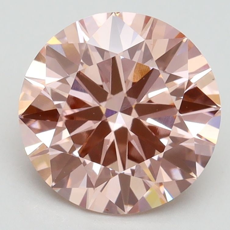 Loose Diamond - ROUND 2.54ct Fancy Intense Pink VS2: Loose Diamond - ROUND 2.54ct Fancy Intense Pink VS2 Source: This is a real non-mined Diamond that has been grown in a lab Shape: ROUND Carats: 2.54 Color: Fancy Intense Pink Certification: IGI Video: