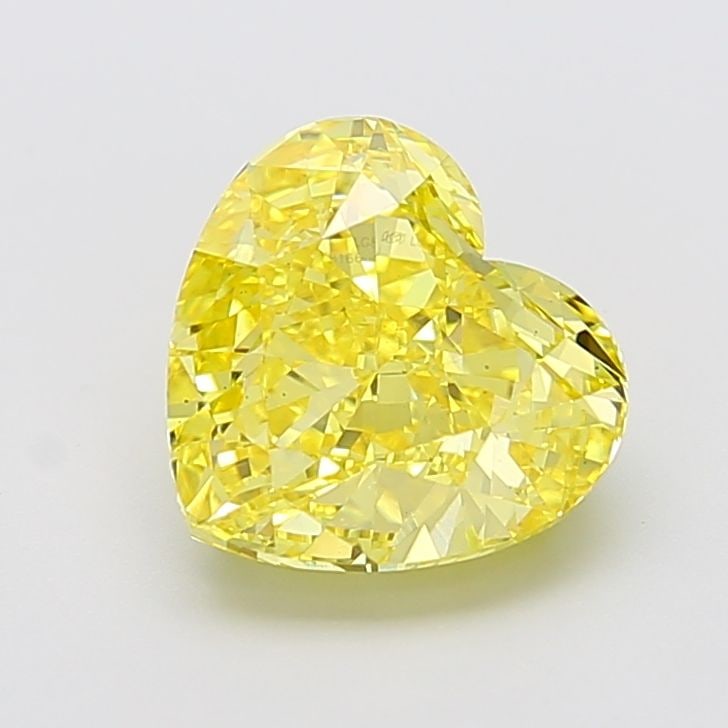 Loose Diamond - HEART 4.01ct Fancy Vivid Yellow VS1: Loose Diamond - HEART 4.01ct Fancy Vivid Yellow VS1 Source: This is a real non-mined Diamond that has been grown in a lab Shape: HEART Carats: 4.01 Color: Fancy Vivid Yellow Certification: IGI Video: