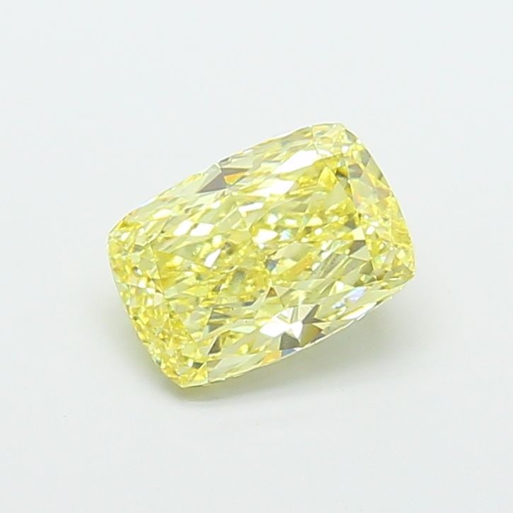 Loose Diamond - CUSHION MODIFIED 2.6ct Fancy Light Yellow VS1: Loose Diamond - CUSHION MODIFIED 2.6ct Fancy Light Yellow VS1 Source: This is a real non-mined Diamond that has been grown in a lab Shape: CUSHION MODIFIED Carats: 2.6 Color: Fancy Light Yellow Certif