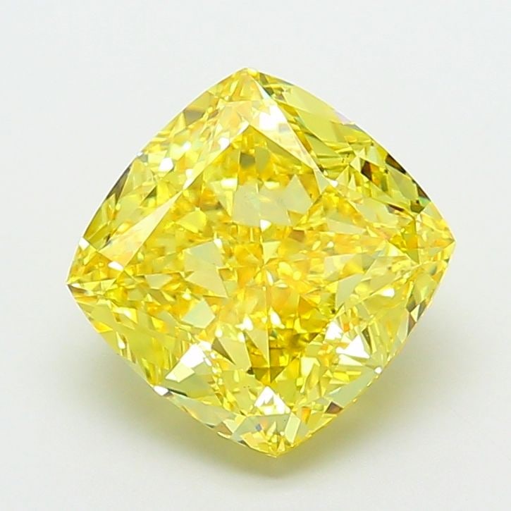 Loose Diamond - CUSHION MODIFIED 7.07ct Fancy Vivid Yellow VS1: Loose Diamond - CUSHION MODIFIED 7.07ct Fancy Vivid Yellow VS1 Source: This is a real non-mined Diamond that has been grown in a lab Shape: CUSHION MODIFIED Carats: 7.07 Color: Fancy Vivid Yellow Cert