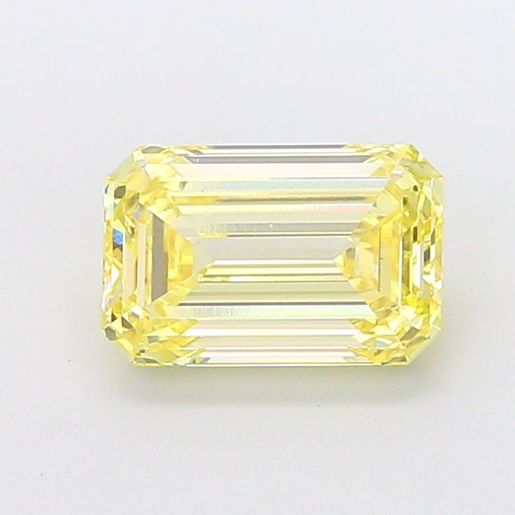 Loose Diamond - EMERALD 4.01ct Fancy Intense Yellow VS1: Loose Diamond - EMERALD 4.01ct Fancy Intense Yellow VS1 Source: This is a real non-mined Diamond that has been grown in a lab Shape: EMERALD Carats: 4.01 Color: Fancy Intense Yellow Certification: IGI