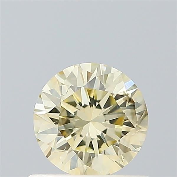 Ideal Loose Diamond - ROUND 0.53ct Fancy Light Yellow VS2: Ideal Loose Diamond - ROUND 0.53ct Fancy Light Yellow VS2 Source: This is a real non-mined Diamond that has been grown in a lab Shape: ROUND Carats: 0.53 Color: Fancy Light Yellow Certification: IGI V
