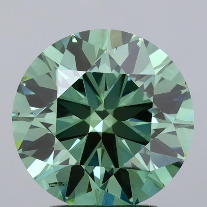 Loose Diamond - ROUND 2.51ct Fancy Vivid Green VS2 (1 of 1)