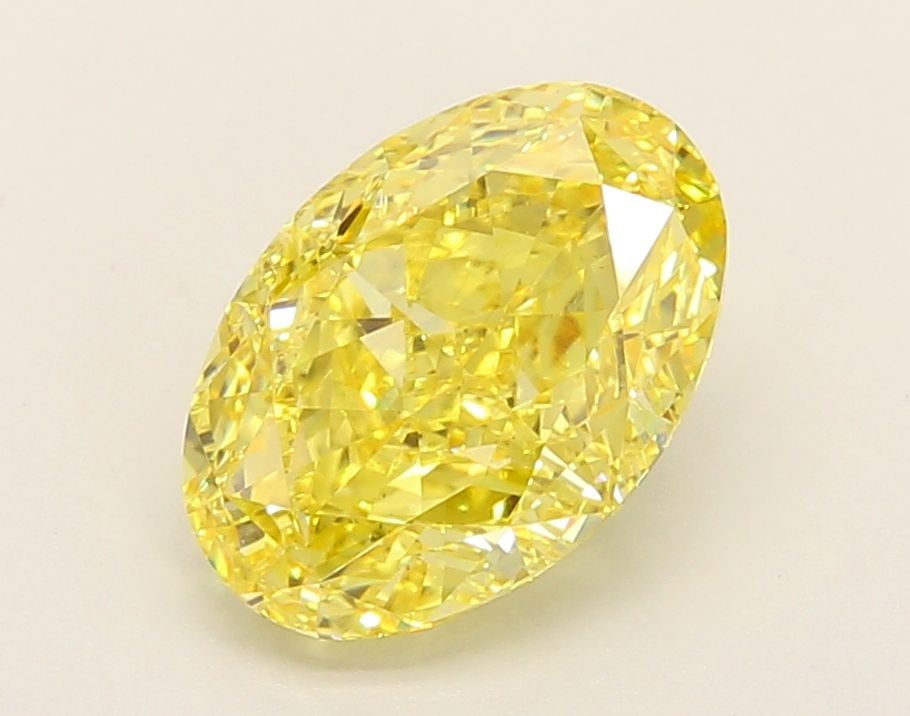Loose Diamond - OVAL 3.05ct Fancy Vivid Yellow VS1: Loose Diamond - OVAL 3.05ct Fancy Vivid Yellow VS1 Source: This is a real non-mined Diamond that has been grown in a lab Shape: OVAL Carats: 3.05 Color: Fancy Vivid Yellow Certification: IGI Video: