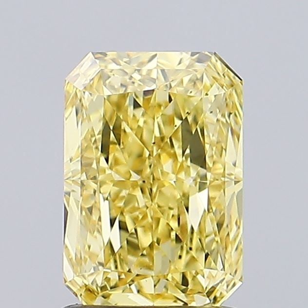 Loose Diamond - RADIANT 1.28ct Fancy Vivid Yellow VS2: Loose Diamond - RADIANT 1.28ct Fancy Vivid Yellow VS2 Source: This is a real non-mined Diamond that has been grown in a lab Shape: RADIANT Carats: 1.28 Color: Fancy Vivid Yellow Certification: IGI Vid