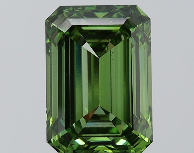 Loose Diamond - EMERALD 2.51ct Fancy Vivid Green VS2 (1 of 1)