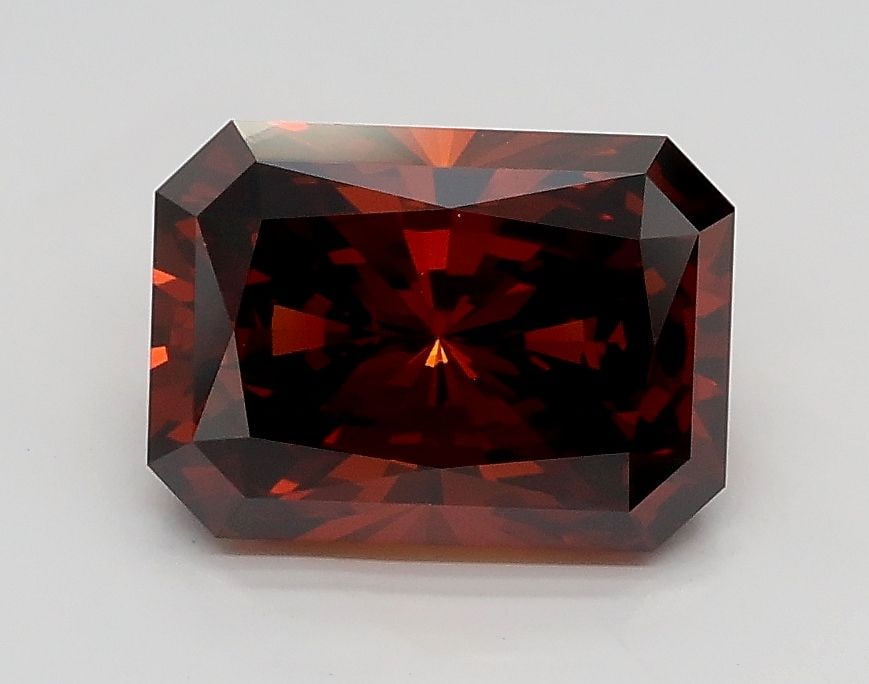 Loose Diamond - RADIANT 1.51ct Fancy Deep Orangey Brown VVS2: Loose Diamond - RADIANT 1.51ct Fancy Deep Orangey Brown VVS2 Source: This is a real non-mined Diamond that has been grown in a lab Shape: RADIANT Carats: 1.51 Color: Fancy Deep Orangey Brown Certifica