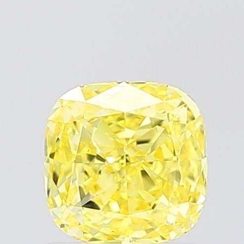 Loose Diamond - CUSHION MODIFIED 1.06ct Fancy Vivid Yellow VS2: Loose Diamond - CUSHION MODIFIED 1.06ct Fancy Vivid Yellow VS2 Source: This is a real non-mined Diamond that has been grown in a lab Shape: CUSHION MODIFIED Carats: 1.06 Color: Fancy Vivid Yellow Cert