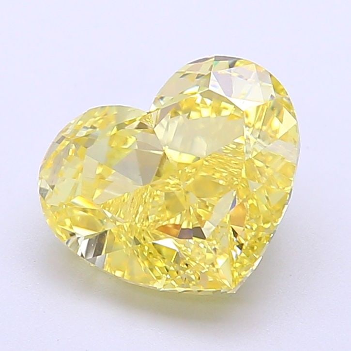 Loose Diamond - HEART 3.14ct Fancy Intense Yellow VVS2: Loose Diamond - HEART 3.14ct Fancy Intense Yellow VVS2 Source: This is a real non-mined Diamond that has been grown in a lab Shape: HEART Carats: 3.14 Color: Fancy Intense Yellow Certification: IGI Vi